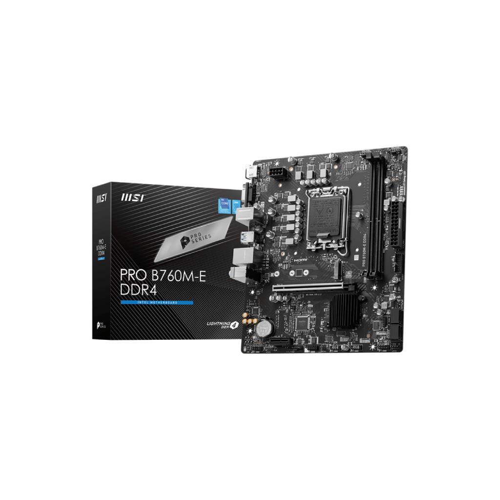 MSI PRO B760M-E DDR4 Micro ATX Mainboard