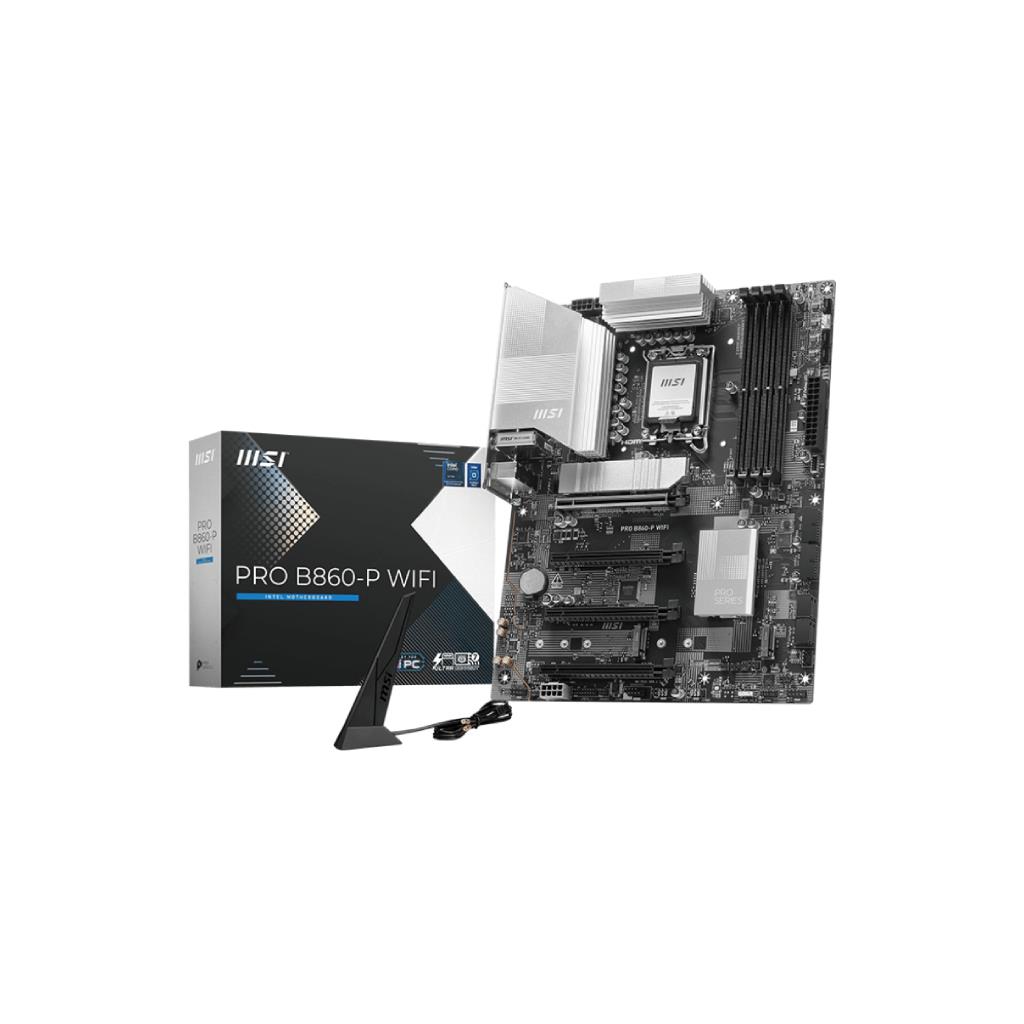 MSI PRO B860-P WIFI – Mainboard Intel LGA 1851 DDR5 PCIe 5.0 Wi-Fi 6E