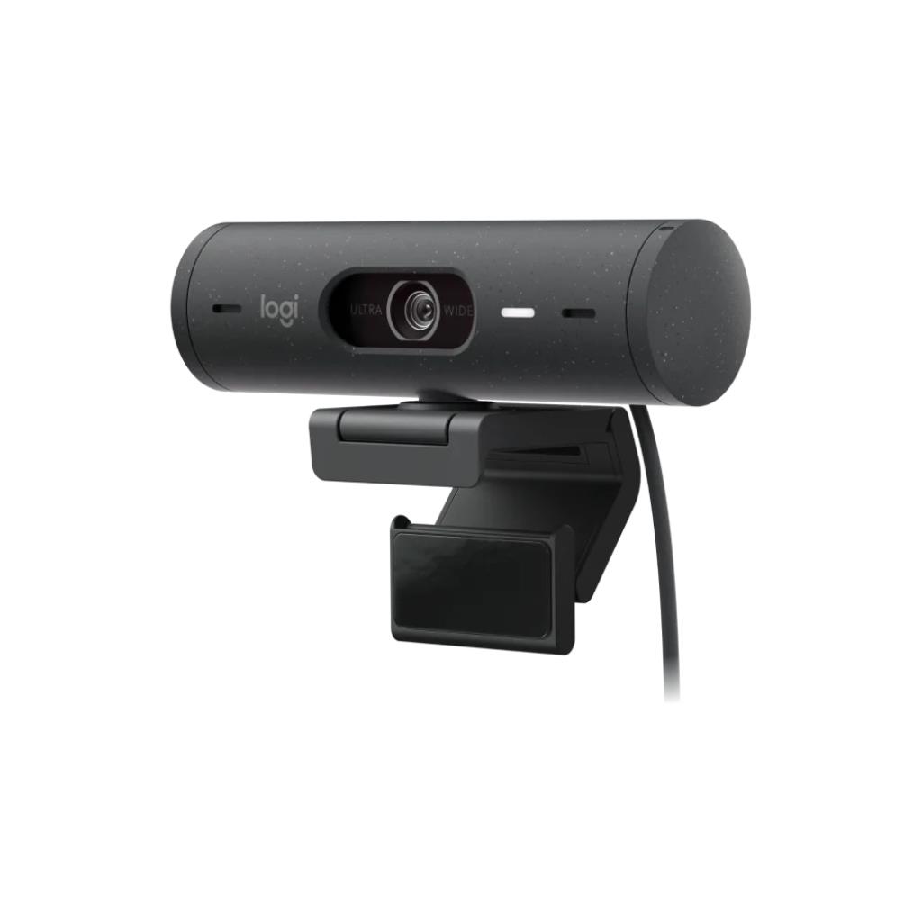Logitech Brio505 Webcam (Graphite) - 4MP Full HD 1080p with Privacy Shutter & Auto Framing