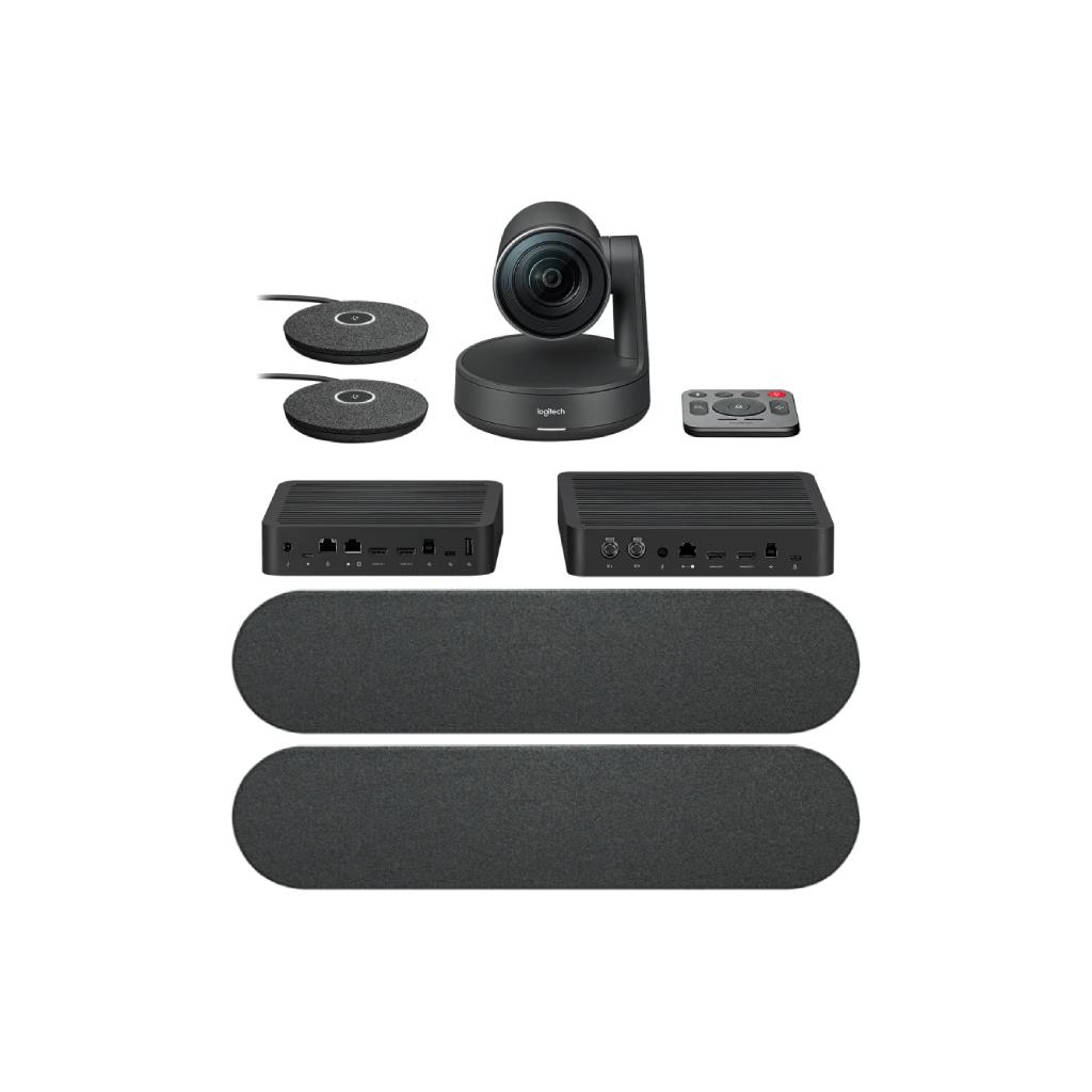 Logitech Rally Plus Video Conferencing System (Ultra HD PTZ Camera + Speaker + Mic Pods) - 960-001225
