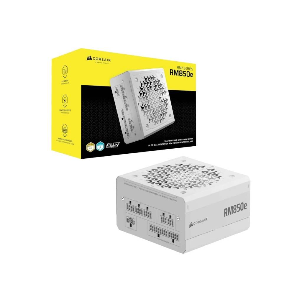 CORSAIR RM850e White 850W Fully Modular Gold ATX 3.1 Power Supply