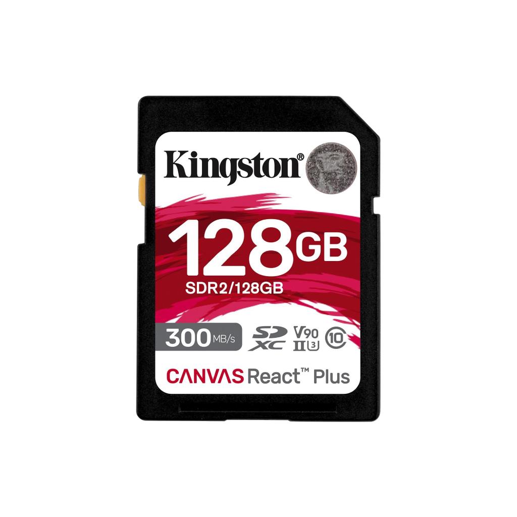 Kingston Canvas React Plus SDXC 128GB UHS-II 300R/260W U3 V90