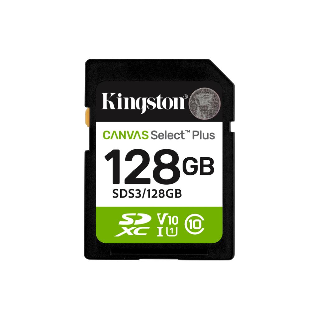 Kingston Canvas Select Plus SDXC 128GB UHS-I U1 V10 150MB/s