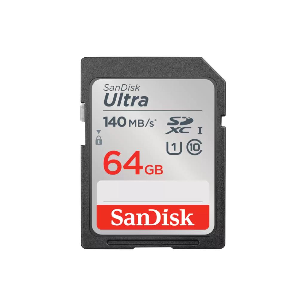 SanDisk Ultra SDXC 64GB UHS-I 140MB/s C10