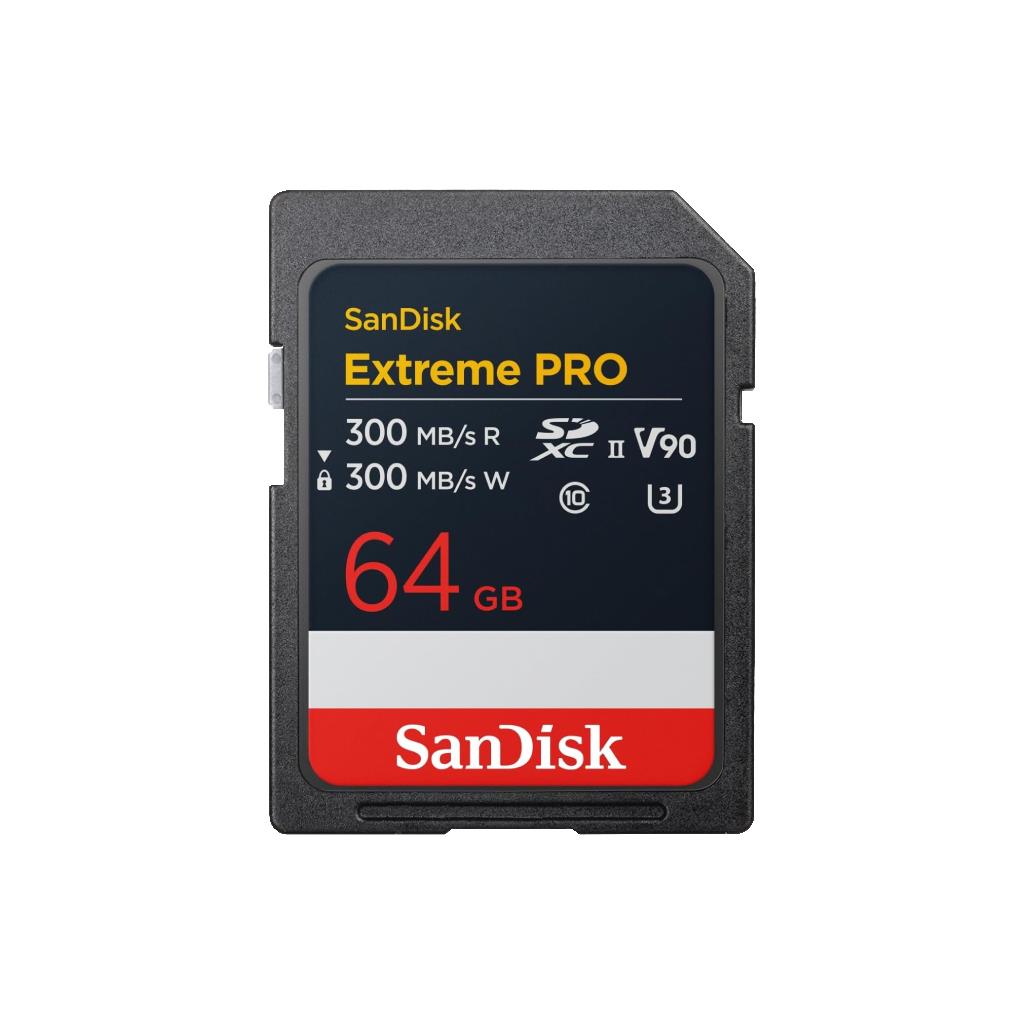 SanDisk Extreme PRO SDXC UHS-II 64GB V60 300MB/s