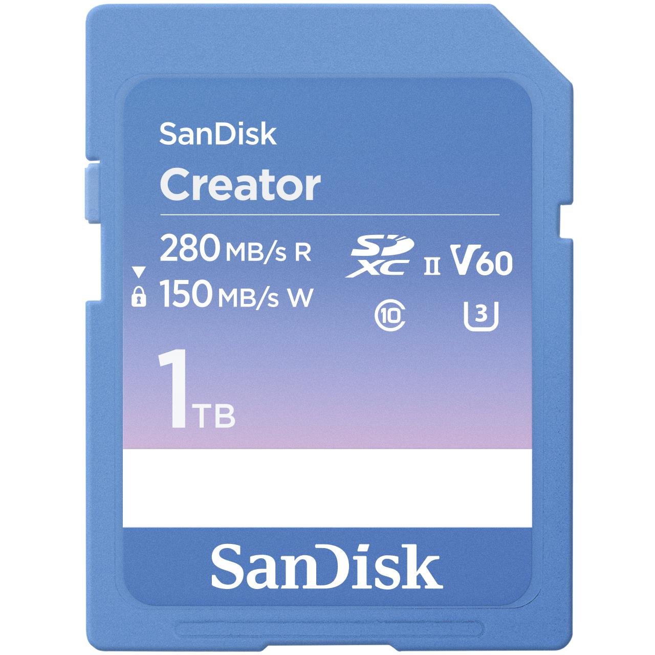 SanDisk Extreme PRO SD UHS-II 1TB 280/150MB/s C10 U3