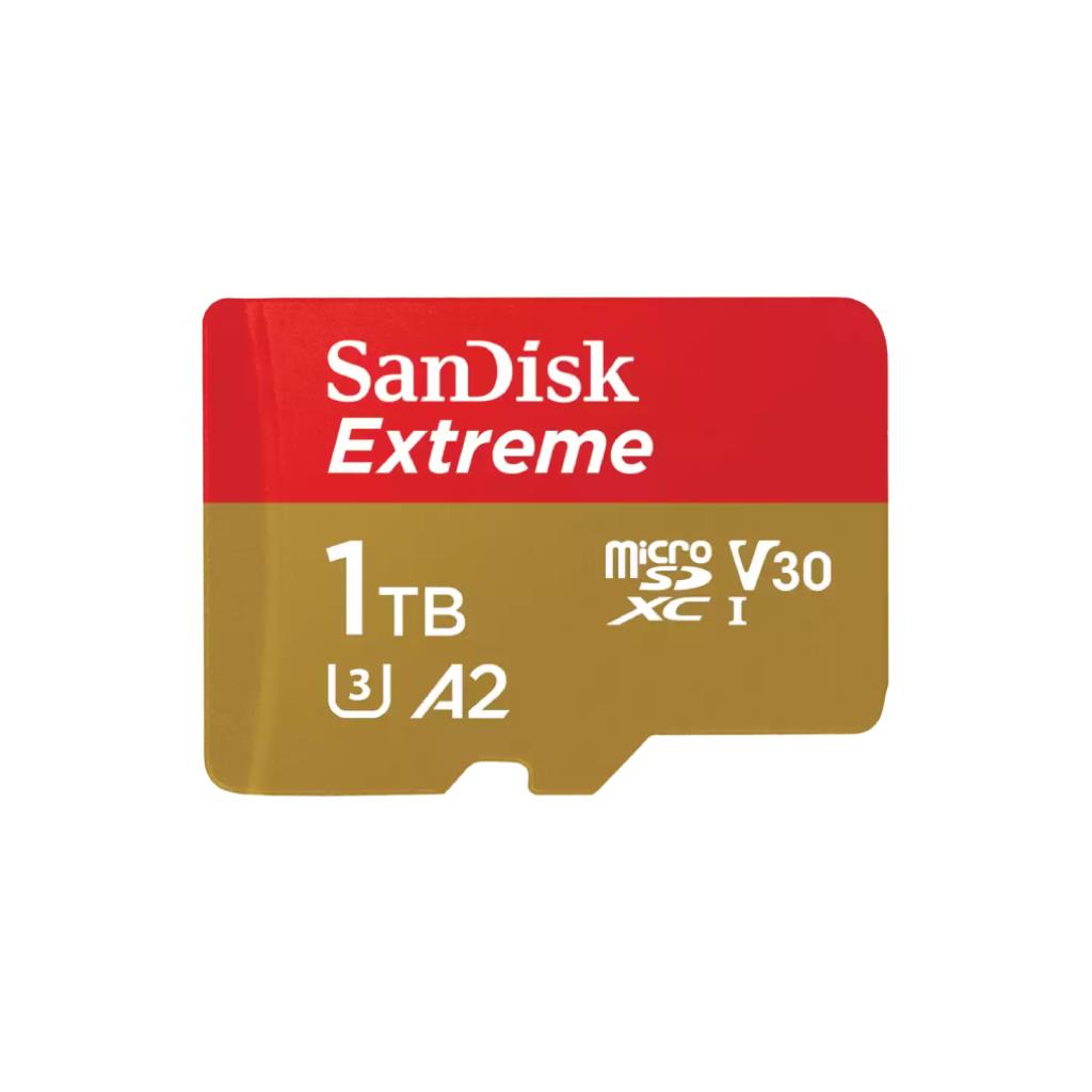 SanDisk Extreme microSDXC UHS-I 1TB V30 U3 C10 A2 240MB/s Read