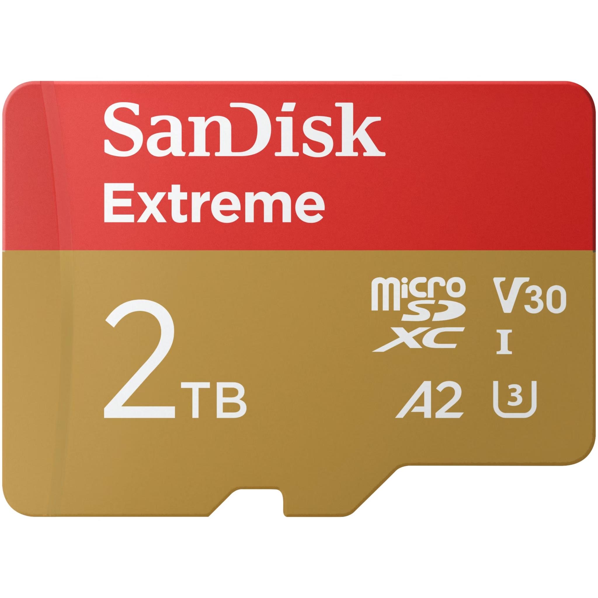 SanDisk Extreme microSDXC UHS-I 2TB 240/140MB/s A2 V30 U3