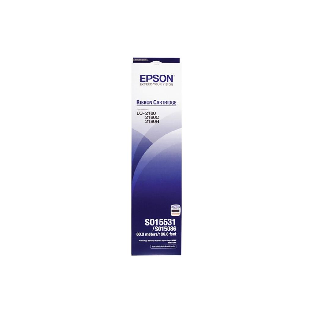 EPSON RIBBON S015531 Black Fabric Ribbon Cartridge