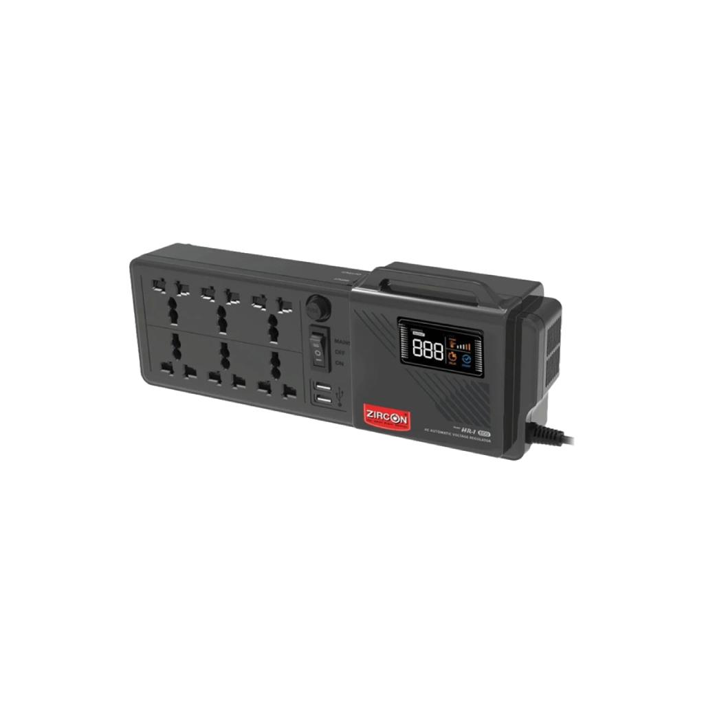 ZIRCON HR-1 ECO 1000VA 6-Socket 2-USB UPS