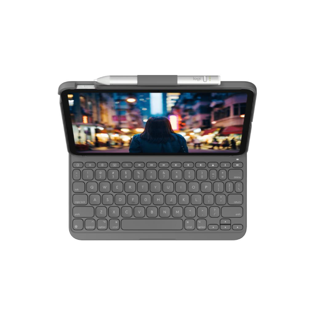 Logitech Slim Folio for iPad (10th Gen & A16) Oxford Grey
