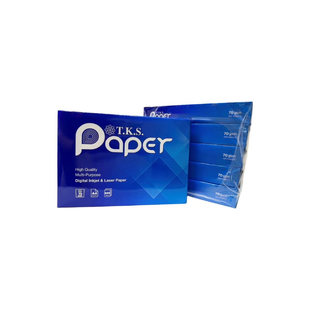 TKS A4 Copy Paper 500 Sheets (No Box) Plastic-Wrapped
