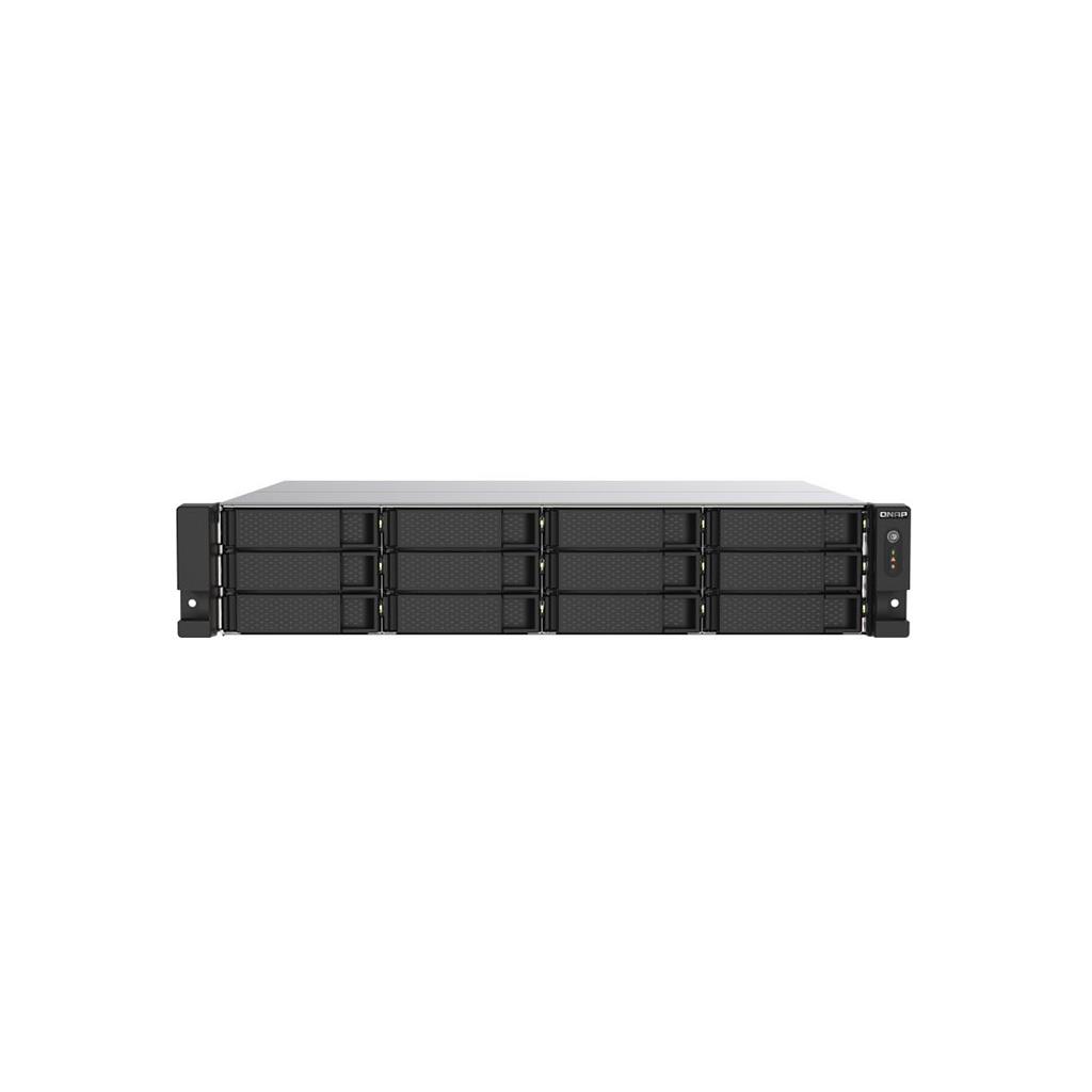 QNAP TS-1273AU-RP-8G 12-Bay Rackmount NAS with AMD Ryzen V1500B 4C/8T 2.2GHz, 8GB DDR4
