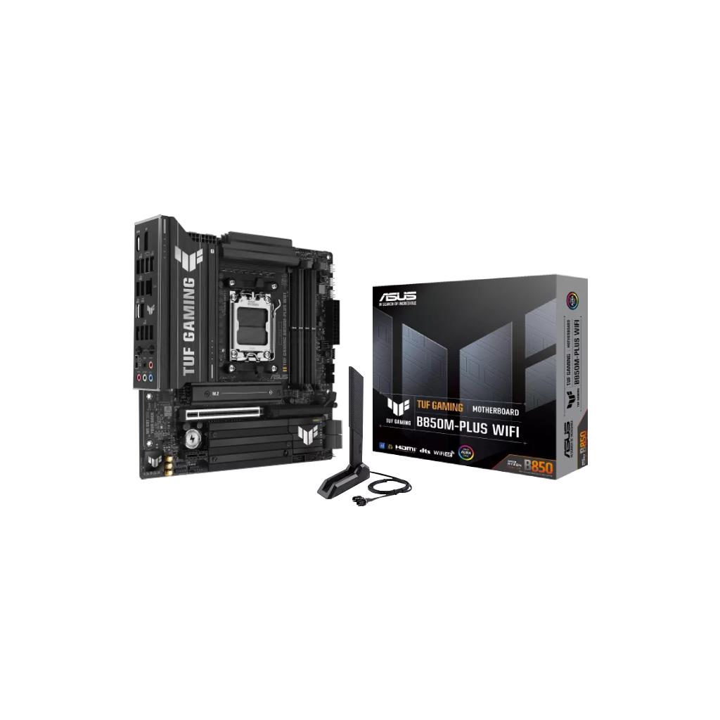ASUS TUF GAMING B850M-PLUS WIFI Motherboard (AM5, DDR5, PCIe 5.0 x16, WiFi 7)
