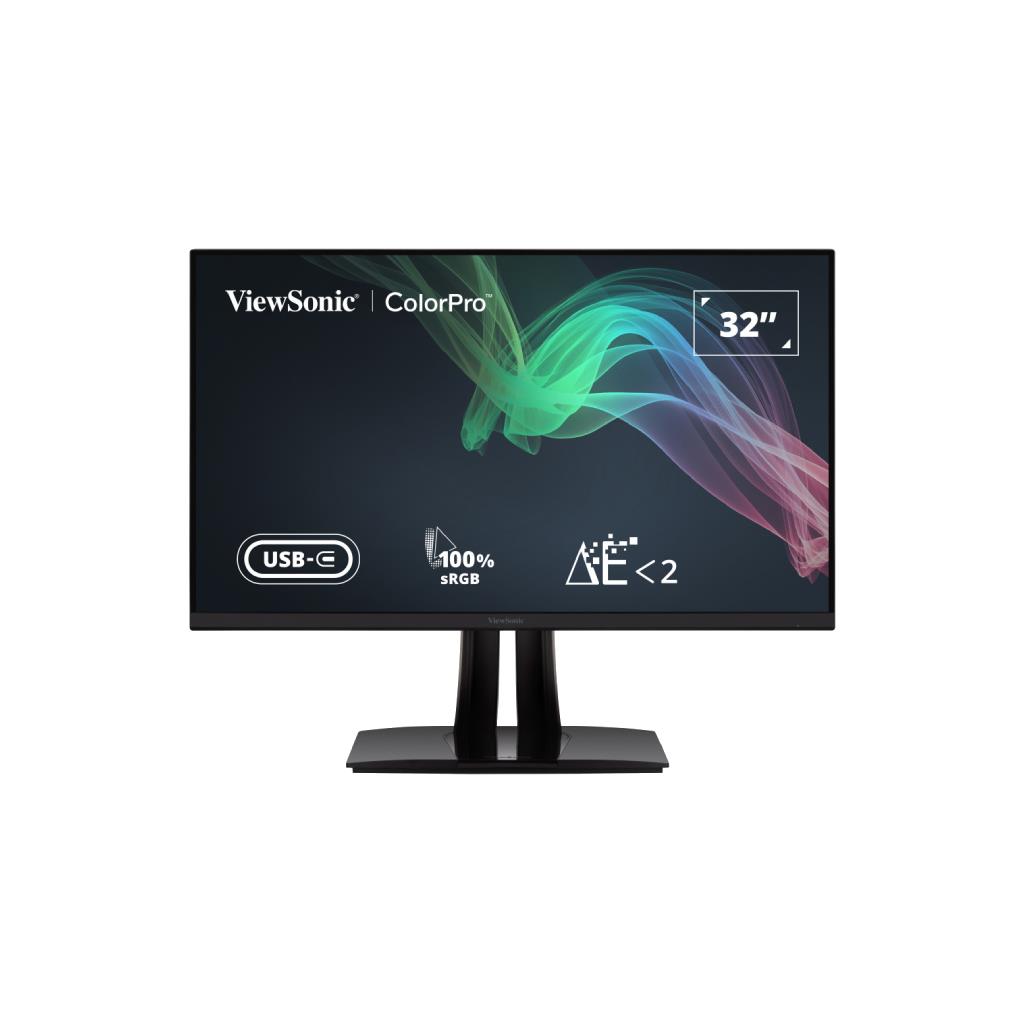 VIEWSONIC VP3256-4K 31.5" UHD 4K IPS Pantone Validated 100% sRGB HDR10 USB-C 65W Auto Pivot
