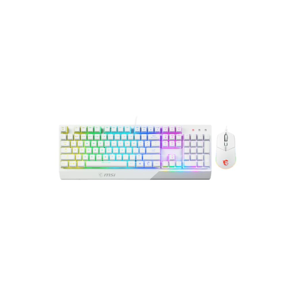 MSI VIGOR GK30 COMBO White (Mechanical-like Plunger Switches) RGB Gaming Keyboard & Mouse