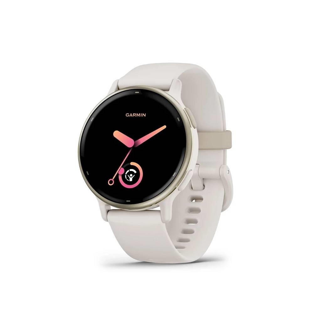 Garmin vivoactive 5 Music GPS Smartwatch - Ivory/Cream Gold