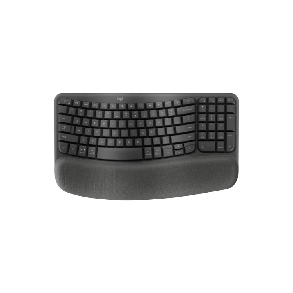 Logitech Wave Keys Wireless Ergonomic Keyboard Graphite (TH/EN) 2.4GHz/BT