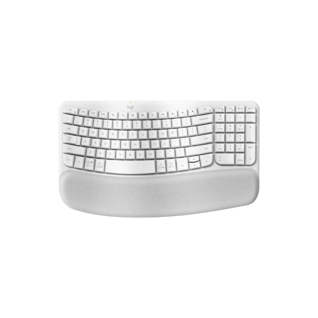 Logitech Wave Keys Wireless Ergonomic Keyboard - Offwhite (US Layout)