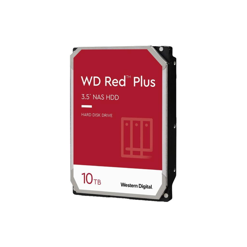 WD RED PLUS 10TB SATA3 3.5" NAS HDD 7200RPM 512MB Cache 3-Year Warranty