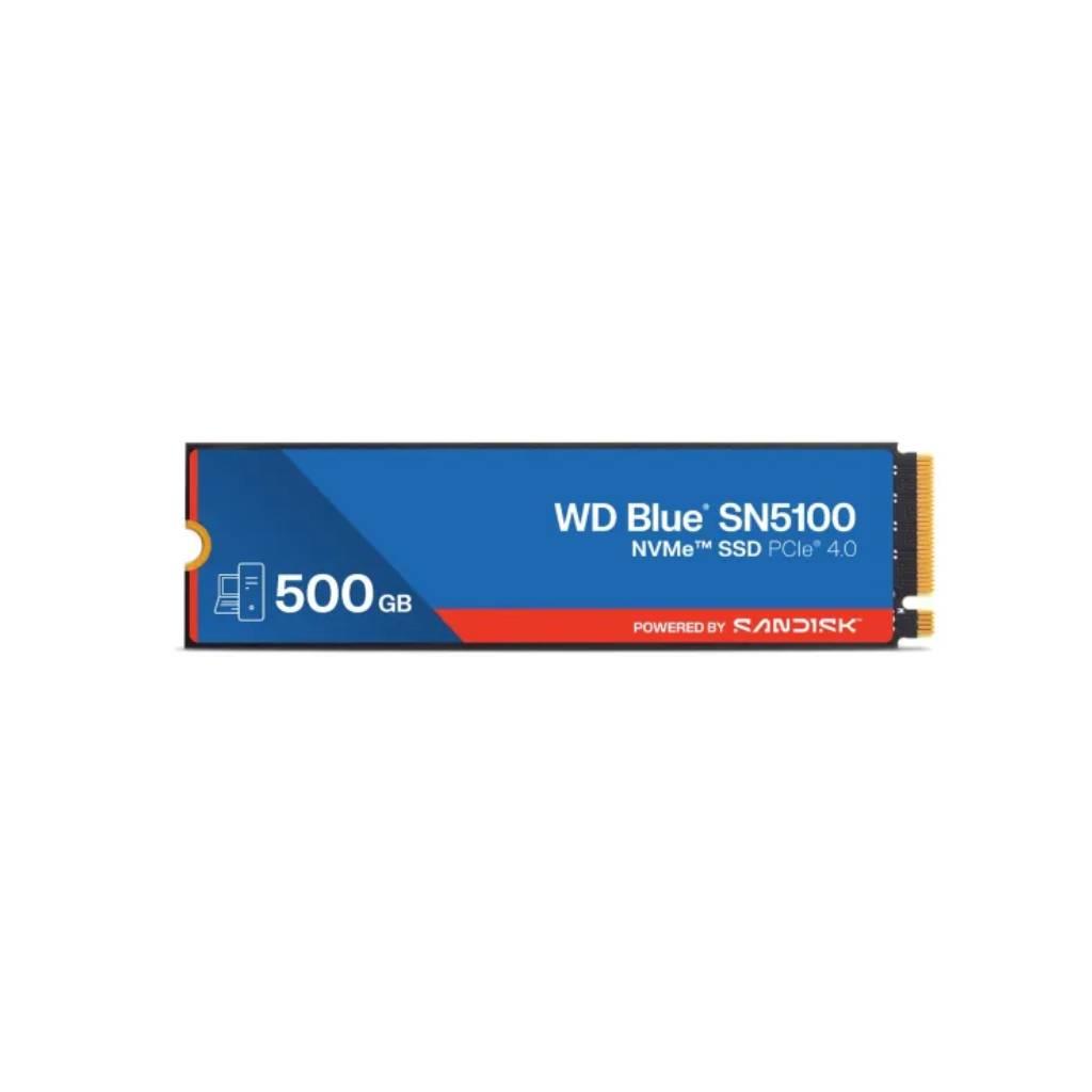 WD Blue SN5100 NVMe SSD 500GB M.2 2280 PCIe Gen4 Read 6600 / Write 5600 MB/s