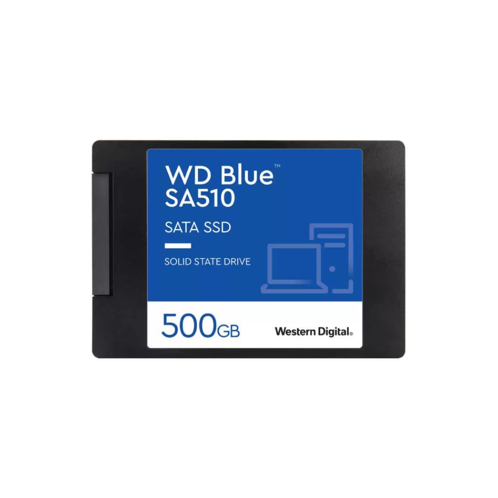 WD Blue SA510 SATA SSD 500GB 2.5" (7mm) - Read 560MB/s Write 510MB/s