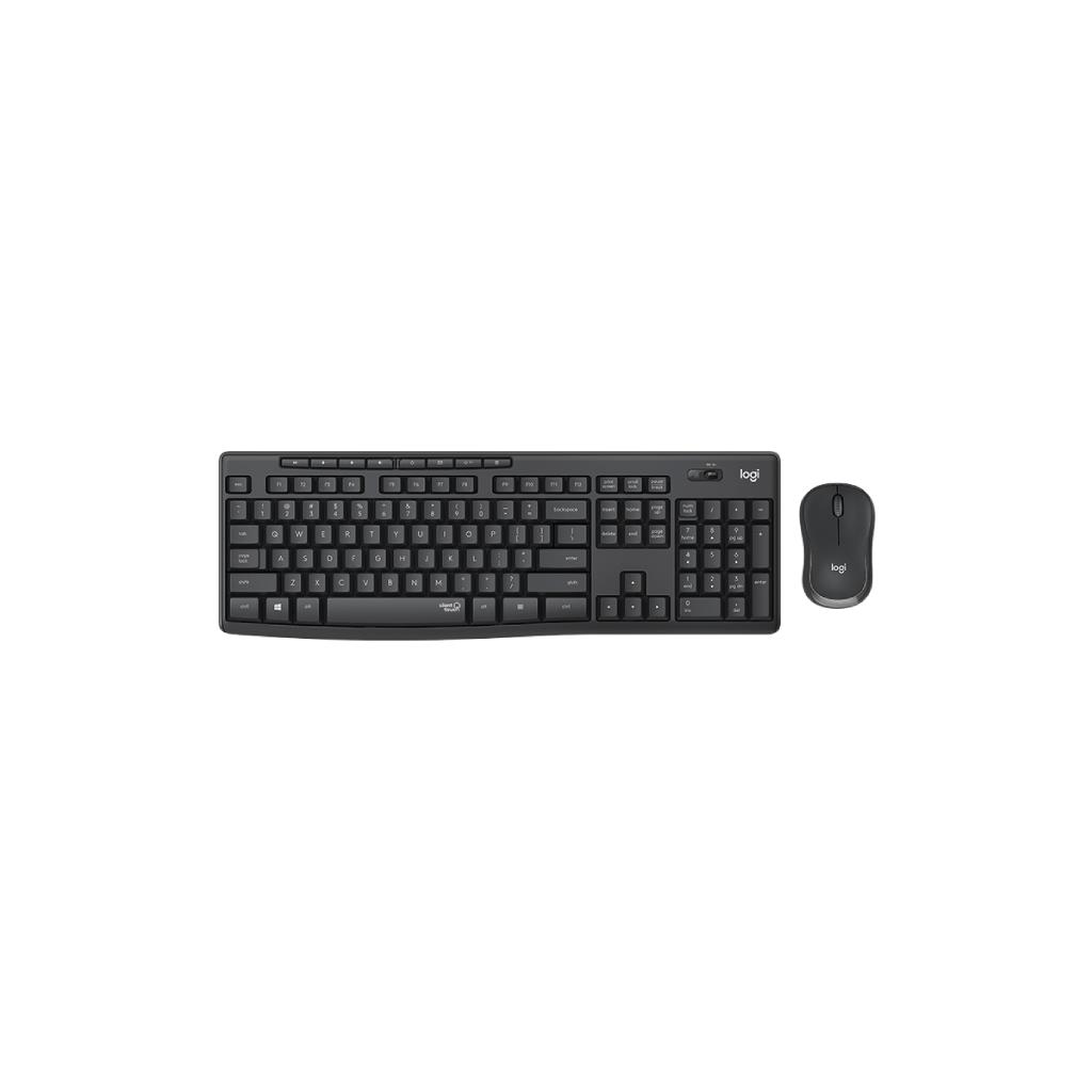 Logitech MK295 Silent Wireless Combo (คีย์บอร์ด & เมาส์) - GRAPHITE