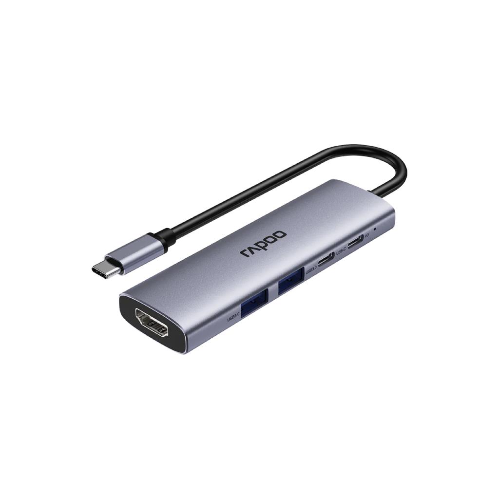 RAPOO XD51 USB-C 5-in-1 Multi-function Docking Station 2-Year Warranty