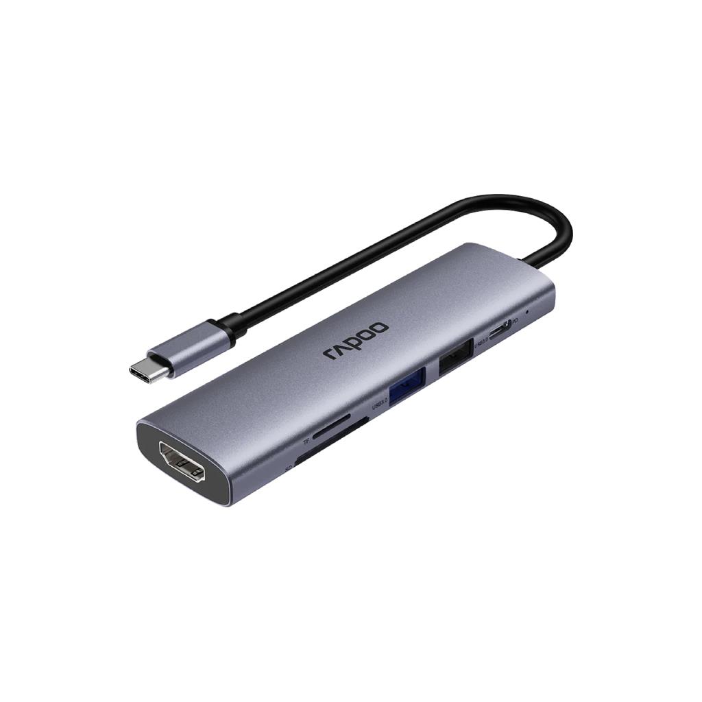 RAPOO XD61 USB-C 6-in-1 Multi-function Docking Station 2-Year Warranty
