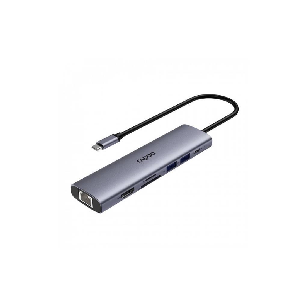 RAPOO XD71 USB-C 7-in-1 Multi-function Docking Station 2-Year Warranty