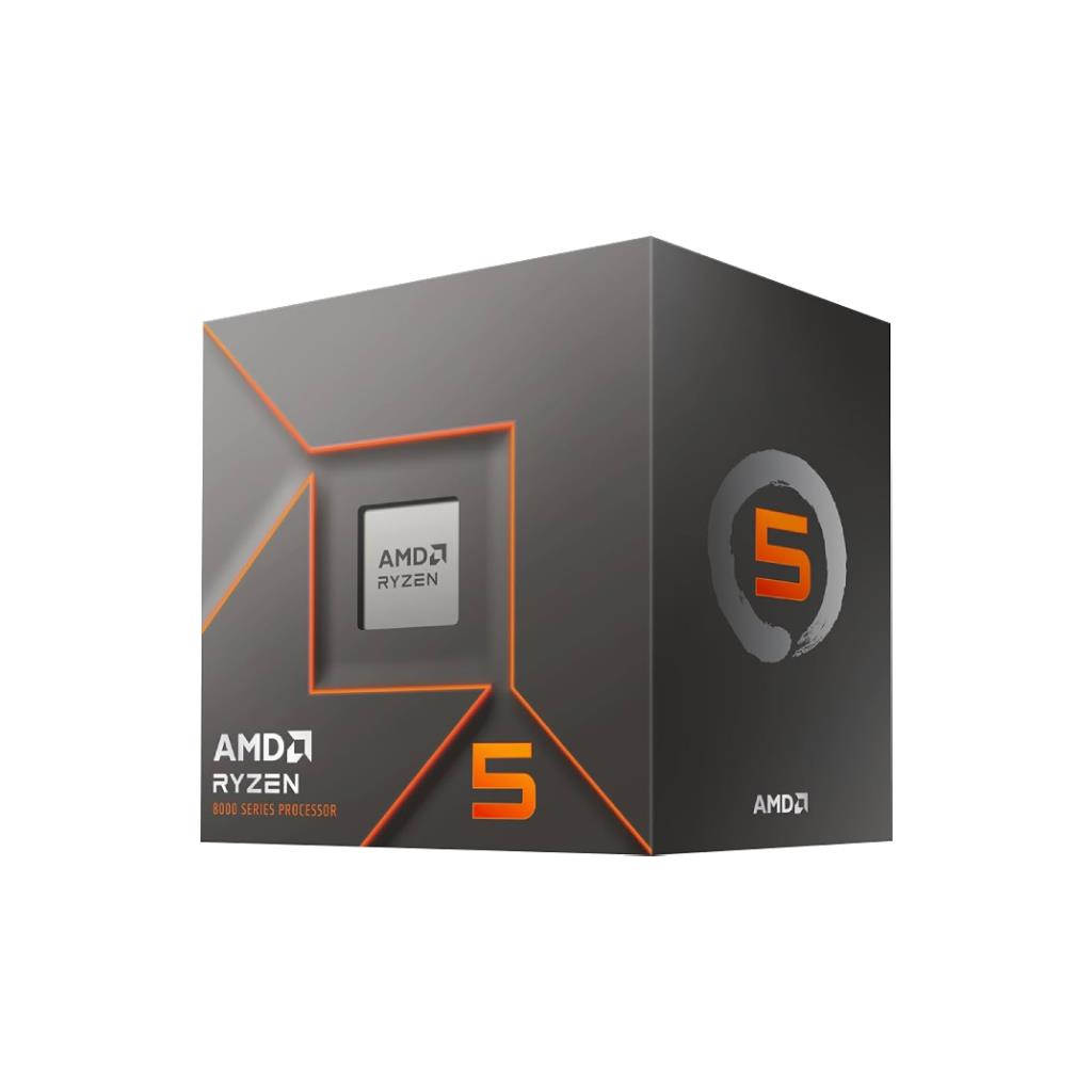 AMD Ryzen™ 5 8600G 6-Core 12-Thread 5 GHz Boost 65W AM5 CPU with Wraith Stealth Cooler